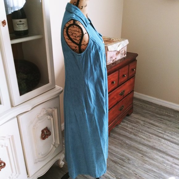 Vintage Robbie Bee Denim Look Dress - Picture 3 of 9